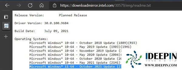 Intel显卡驱动泄密：Windows 11正式发布日期曝光